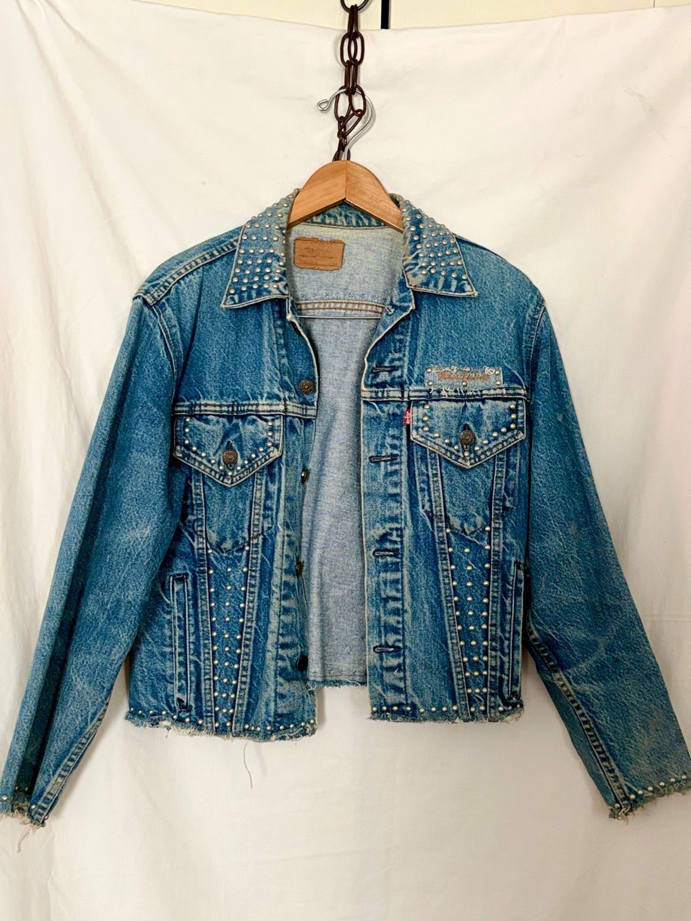 Levis Type 3 Denim “Miss Vintage” Jean Jacket 70506 0216 SZ 38R Med Wash 80’S